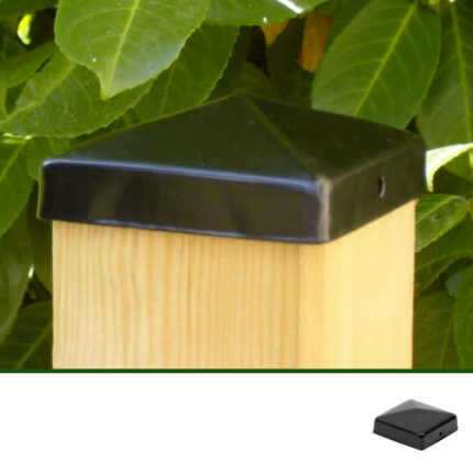 Pfostenkappe-aus-Stahl-schwarz-beschichtet