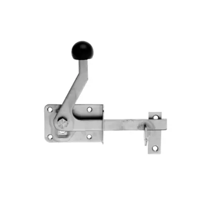 Gartentorfalle hell verzinkt mit Klinkhaken